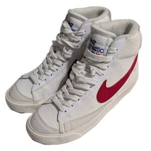 Nike Blazer Mid '77 Athletic Club White Red High Top Youth 5.5Y Womens‎ 7